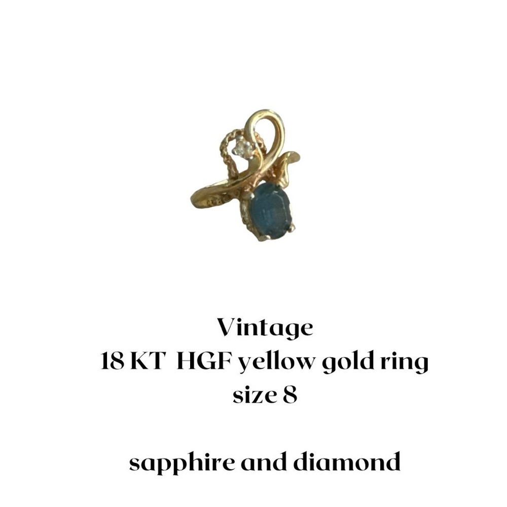 Vintage 18k Hgf Yellow gold Ring